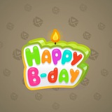 B-Day Candle #77