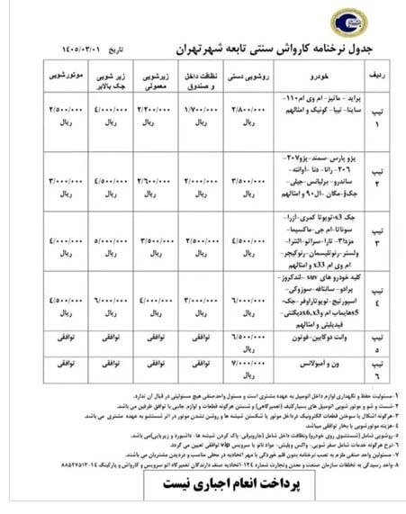 اخبار روز خودرو: هزینه جدید کارواش خودرو در ۱۴۰۵ / روشویی تا ۶۰۰ هزار تومان رسید🔹هزینه کارواش خودرو برای سال ۱۴۰۵ مشخص شد.🔹کف قیمت روشویی