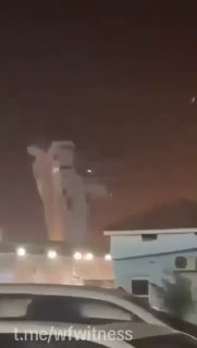 ️🇺🇸🇮🇷 צילומים מצ'באהר, איראן מראה נזק למגדל הבקרה הימי של נמל צ'באהר.