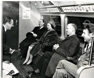 Queen Elizabeth II tests a new subway line. London, 1969.Time Machine | Historical Photo