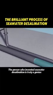 How the procedure of seawater desalination works.Science and facts💡