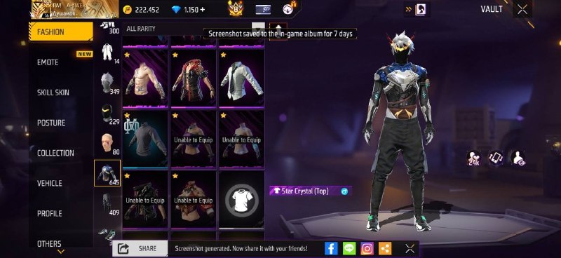 دنیای اکانت فری فایر freefire: 4580045800