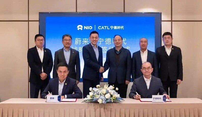 Компания Nio объявила о сотрудничестве с крупнейшим производителем аккумуляторов CATL