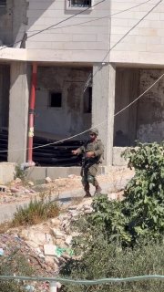 כוחות הכיבוש יורים פצצות קול לעבר בתים ביישוב סעיר מצפון לחברון
