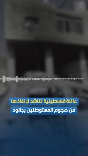פנייה של משפחה פלסטינית לאחר שמיליציות מתנחלים תקפו אותם על אדמותיהם בכפר ג'אלוד, מדרום לשכם.