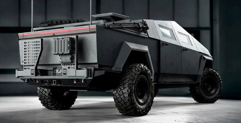 Tesla Cybertruck превратили в броневик 4
