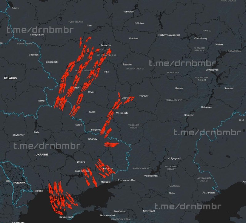 Щовечора раптово на росіян летить нова партія дронів