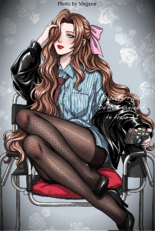 FinalFantasyPersian | فاینال فانتزی پرشین | KingdomHearts: Aerith───── ❝ #Illustration ❞ ─────Game: #FF7R[ #Aerith ]🌪 Final Fantasy Persian 🌪