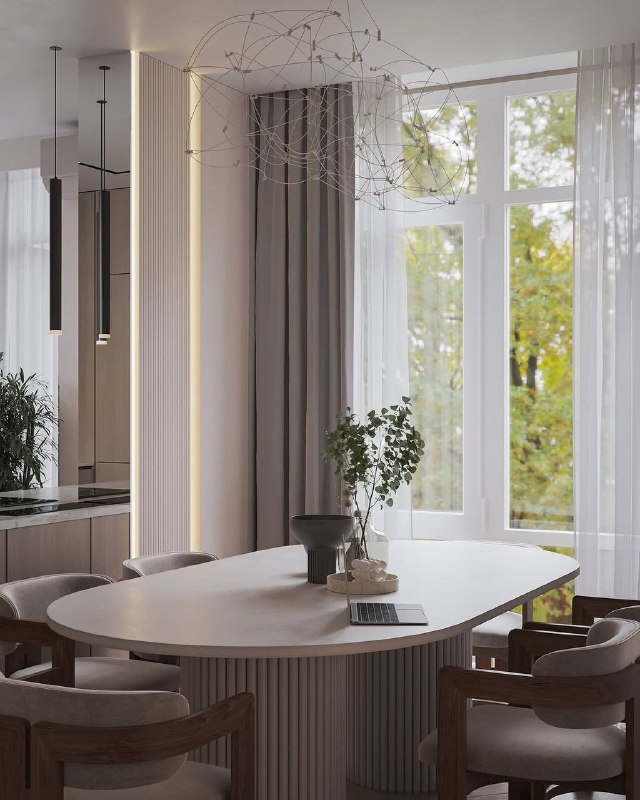 Прихожая и кухня-гостиная с одного проекта в шикарной цветовой гамме. Дизайнер - Ксения Костарная - изображение 4 - прихожая, кухня, гостиная