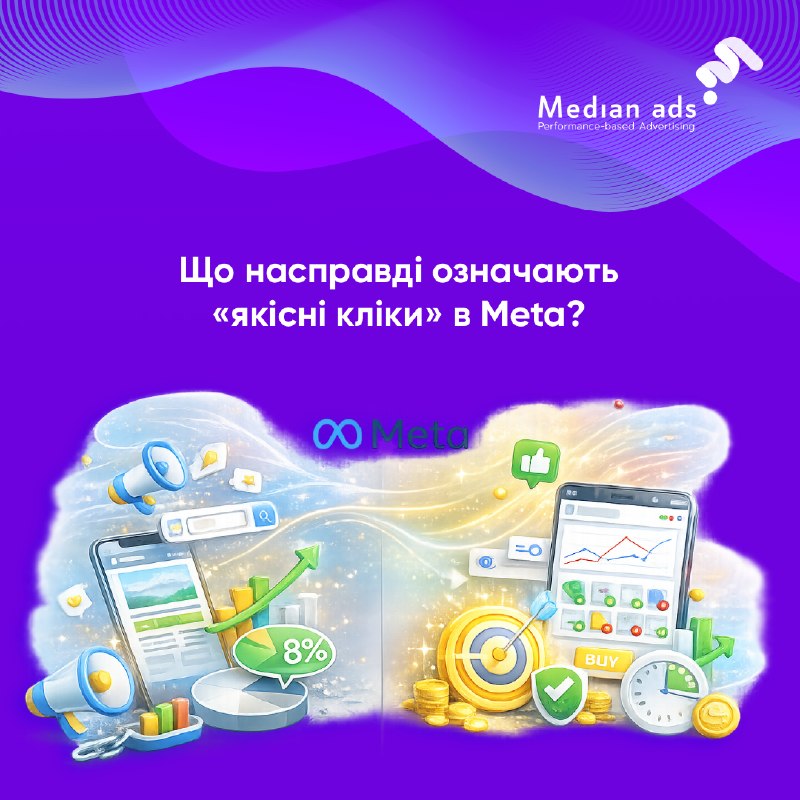 🥇 У документації Meta є цікава примітка: при оптимізації на кліки або перегляди цільової сторінки система може надавати перевагу «якіснішим кліком».👀 Звучить цікаво — зважаючи, що кампанії на трафік давно критикують за низьку якість аудиторії.🔎 Що враховує