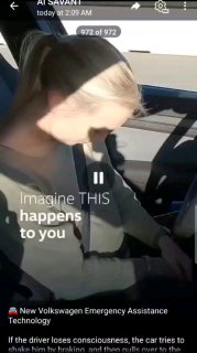VW Emergency Assist контролирует водителя: не уснул ли он.Если водитель перестае