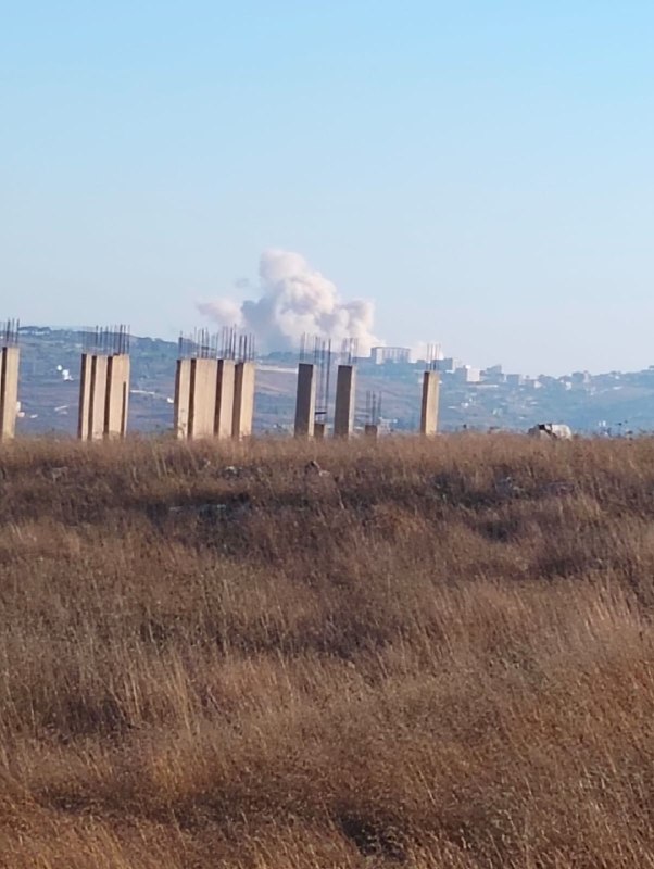 🚨 הפצצה ישראלית בעיר בינת ג'בייל