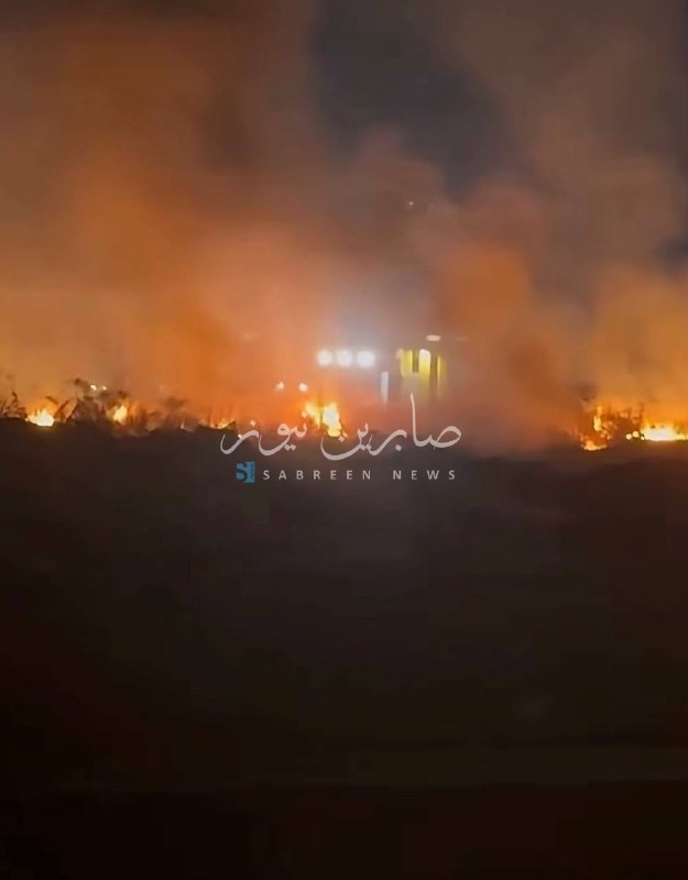 שריפה גדולה ליד גשר האוקרי