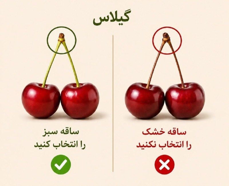 مطالعات اجتماعی اهواز: 🍒 انتخاب گیلاس صحیح و سالم