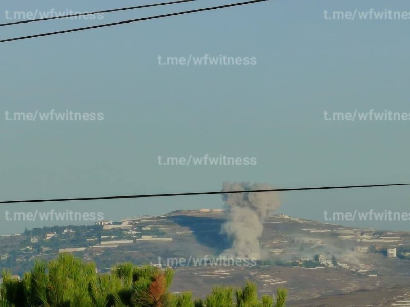 ️🇱🇧🇮🇱 תקיפה אווירית ישראלית מכוונת לעיר ברכית הכבושה בדרום לבנון.