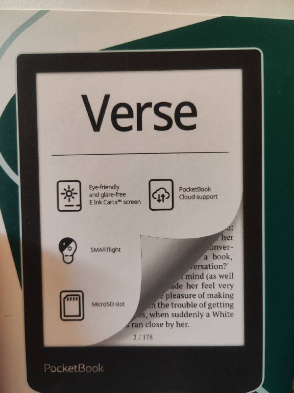 Продам PocketBook Verse 629 в отличном состоянии (пользовался нечасто, полгода). Компактный 6-дюймов — фото 1