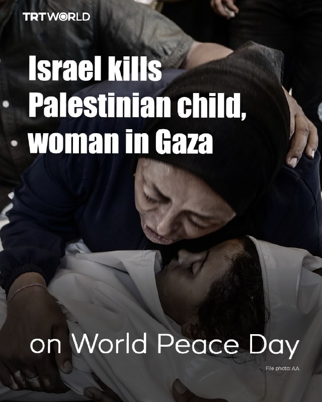On the very day when the world celebrates peace, Israeli fire killed a Palestinian child and woman in Gaza, and wounded 11 others.