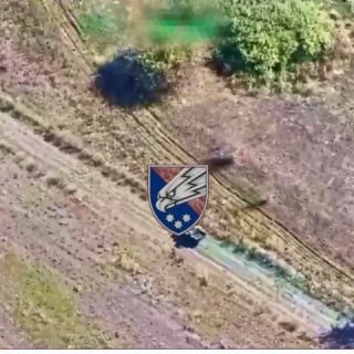 While returning from a combat mission, an unmanned ground vehicle (UGV) of the 25th Separate Airborne Brigade was chased by a Russian drone. The operators of the Ukrainian robot initially tried to maneuver to avoid being hit, but then decided to attack the drone and emerged victorious from the battle.