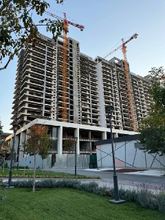 Ташкент Сити Жк "Real House" 2/18/22 89+12кв.м коробка с видом на парк