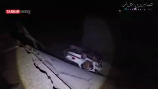 השפעות תוקפנות הטרור האמריקאית על אחד הגשרים בבנדר עבאס, דרום איראן