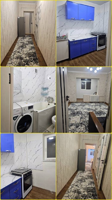 •Аренда:- Юнусабад, метро Туркистон.- 1 комнатная, 3 этаж, 5 этажный дом, новый ремонт, мебель и техника, интернет, цена: 400$------------------------------------✏️ Telegram 👉 @dom_vsem_uz-----------