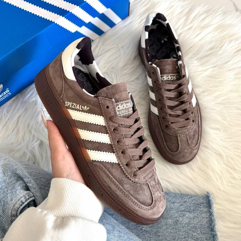 Adidas Adidas Handball Spezial Brown White Cow Print, фото 3