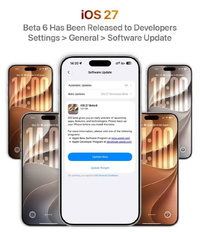 ماهواره استور: ⚙آپدیت iOS 26.6.1 برای آیفون منتشر شد؛ تمرکز روی رفع مشکلات امنیتی✔️اپل آپدیت iOS 26.6.1 را برای آیفون منتشر کرد.✔️این ن