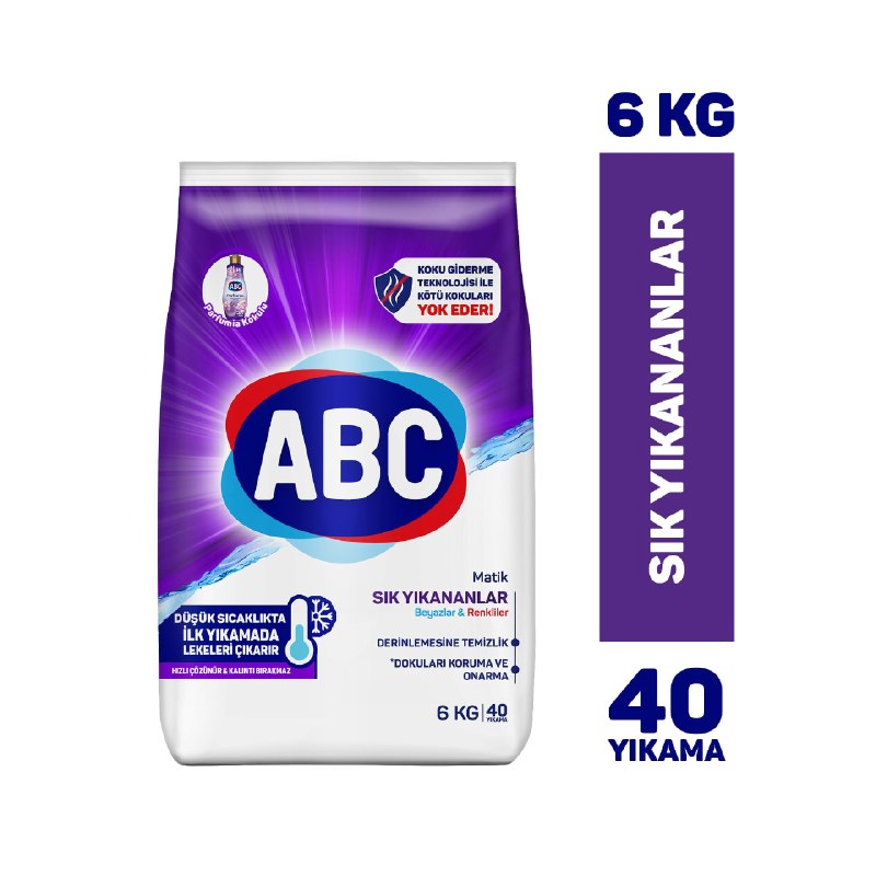 ABC DETERJAN Matik Sık Yıkayanlar 6 Kg