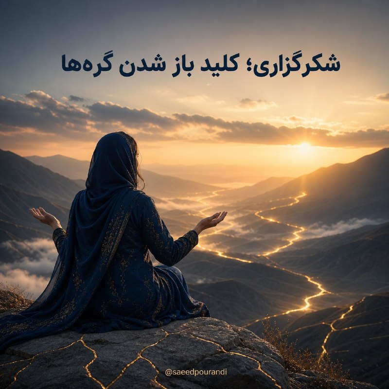 دهكده جهاني موفقيت: شکرگزاری؛ کلید باز شدن گرهها ✨گاهی گره زندگی با بیشتر تلاش کردن باز نمیشود…با دیدنِ نعمتهایی که همین حالا داریم باز م