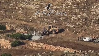 כוחות הכיבוש הרסו מתקן ובאר מים באזור אל-חלאייל באדמות הכפר אל-מוג'יר, צפונית מזרחית לרמאללה.