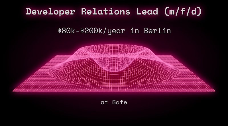 Web3 Developer Relations Lead (m/f/d) $80k - $200k in Berlin at Safe