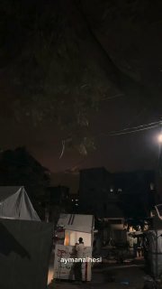 סצנות של ברקים ורעמים משמיים מזרחית לעיר עזה לאור מצב אי היציבות האווירית בו עדים האזור