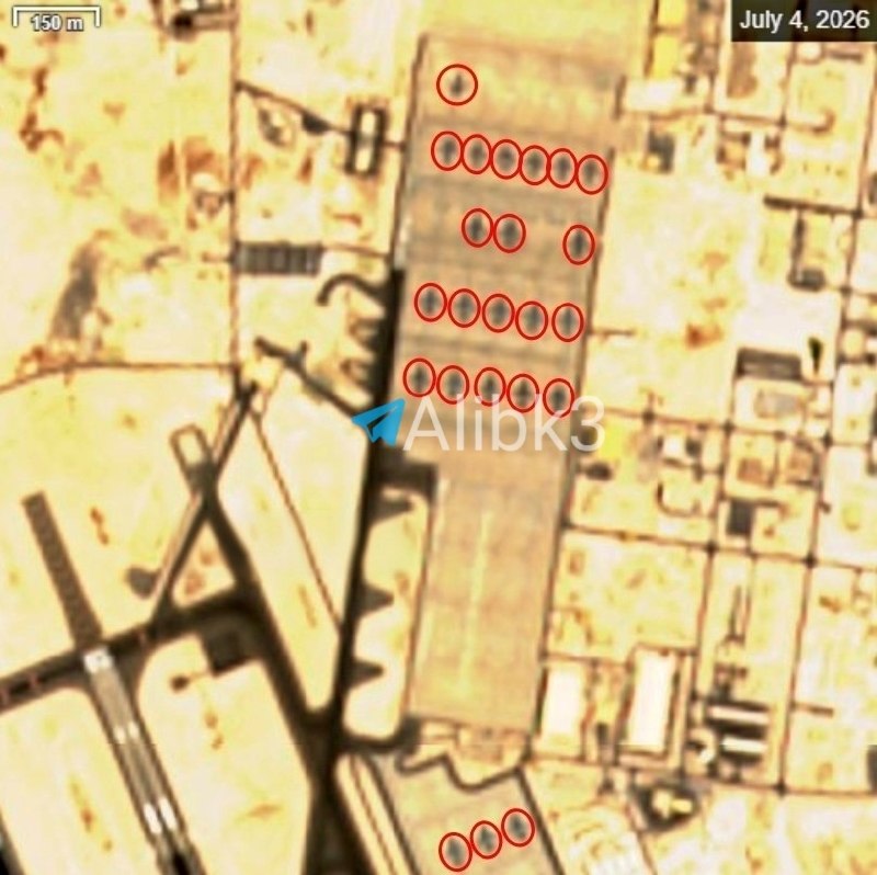 מספר מטוסי התדלוק האמריקאים בבסיס אל אודייד בקטאר עלה ל-23 מטוסים, לעומת 12 לפני שבועיים ואפס לפני חודש.