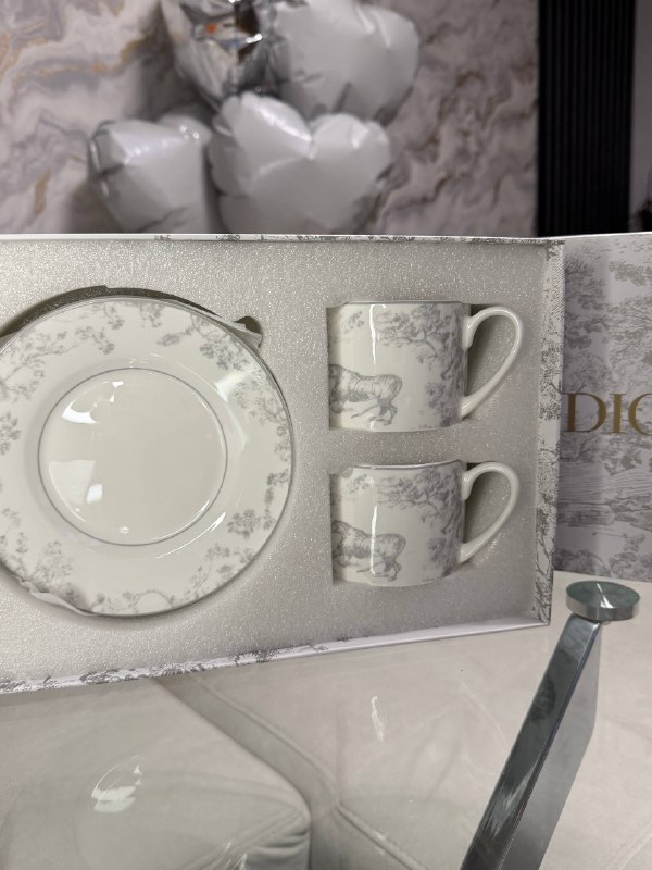 Dior Набір чашок Dior Light Grey, фото 3