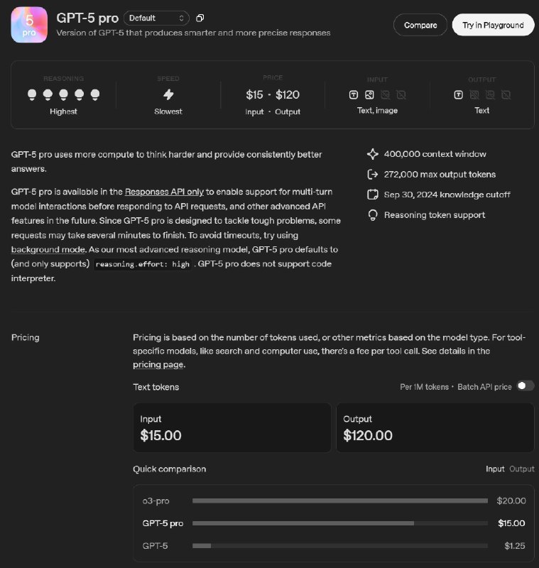 GPT-5 Pro、Sora 2、Sora 2 Pro API 已经上线#ai创造营#GPT-5 Pro 百万 Token 输出价格高达 120 美元Sora 2 输出每秒 0.1 美元，Pro 输出每秒 0.3 美元GPT-5 Pro、Sora 2、Sora 2 Pro API 已经上线#ai创造营#GPT-5 Pro 百万 Token 输出价格高达 120 美元Sora 2 输出每秒 0.1 美元，Pro 输出每秒 0.3 美元