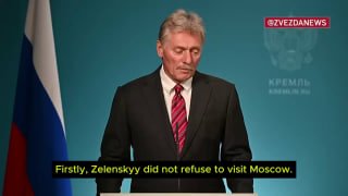 Putin's press secretary responded to Zelensky's answer to Russian journalists. He also sarcastically added that Russia still wants peace and is open to negotiations.