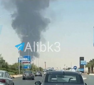 More scenes of plumes of smoke rising from Riyadh airport