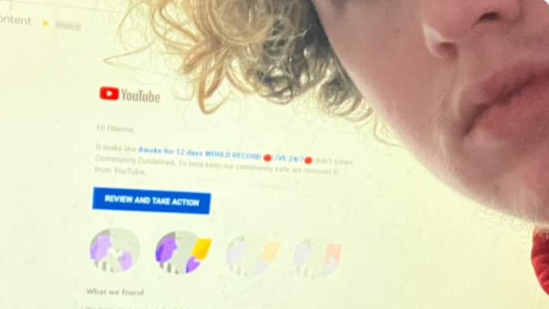 YouTuber's No-Sleep Stream Taken Down Just Hours Before World Record Attempt - News18