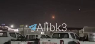 הרגע שבו שוגר טיל פטריוט מבסיס הכיבוש האמריקני בנפת ארביל, צפון עיראק.