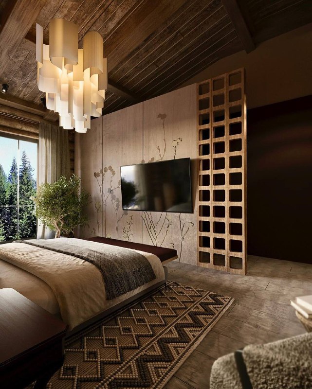 Дизайн уютной спальни в загородном доме Дизайн - Анастасии Ковалёвой - изображение 6 - дизайн, уютной, спальни