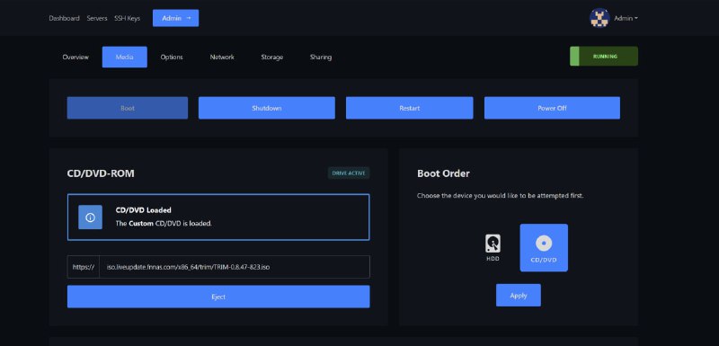 #通知 Lain.sh 现在可以自行挂载ISO 不再需要开工单！！P.s. 技术正在尝试安装飞牛NAS系统