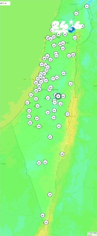 🇮🇱 תחזית מזג האוויר להיום: היום מעונן חלקית והטמפרטורות ללא שינוי. לעניין הגשם גם היום יש סיכוי לגשמים מק…
