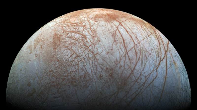 A blue moonJupiter's icy moon Europa (© NASA/JPL-Caltech/SETI Institute)