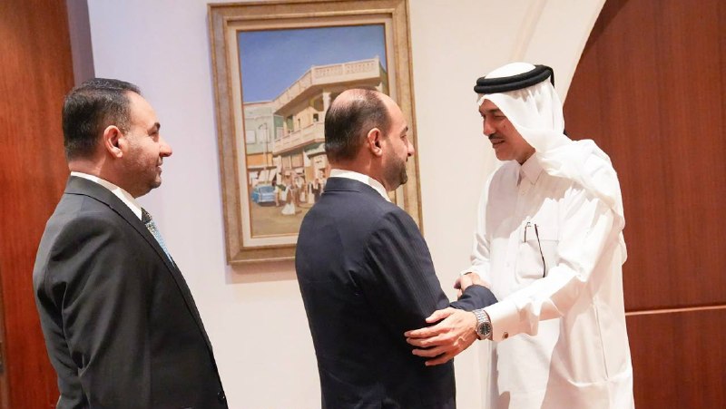 💢وزير الصناعة والمعادن محمد نوري يجتمع مع وزير الدولة لشؤون التجارة والخارجية القطري