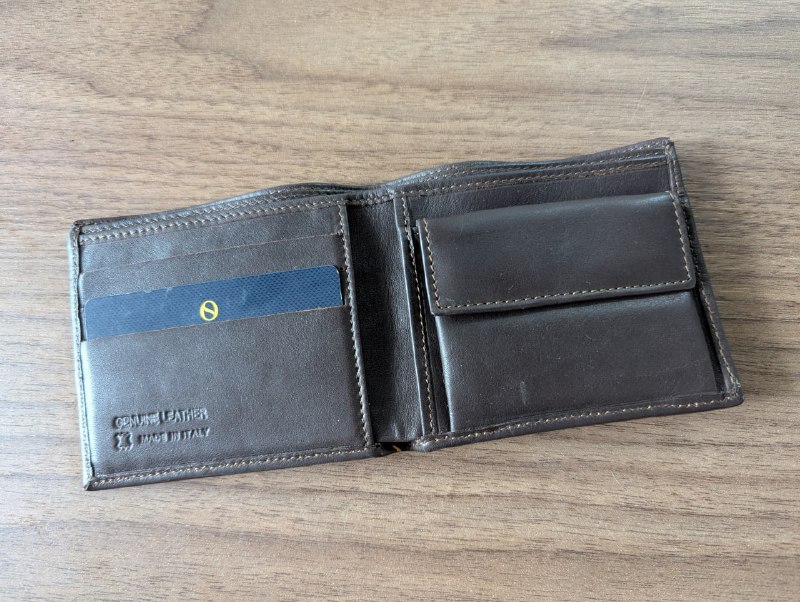 Кошелек: натуральная кожа (карта не продается 😊) — фото 1