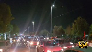 🎥 תנועת מכוניות של אוהבי מר הרג את איראן בכבישים המובילים למסגד ירושלים בג'מקראן