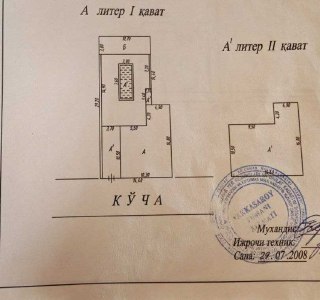 House for sale Yakkasaray district, Rakat Boshi mahalla, Bog Saroy, 3.7 sotok, facade 15m
