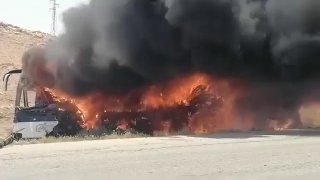 35 הרוגים בתאונה בין שני אוטובוסים בסוריה