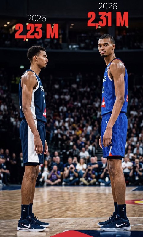 ایران نیوز: ومبانیاما ستاره 22 ساله NBA از پارسال تا امسال 8 سانت افزایش قد داشته@IrannNews