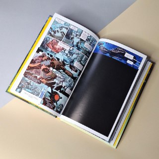 А вот так выглядит отцензурированный комикс. На фото «Килл Псиная голова» от издательства «Комильфо». Там сообщили, что две страницы пришлось замазать, «чтобы не нарушать действующее законодательство РФ».«Смеем вас заверить, что на этих страницах не происх